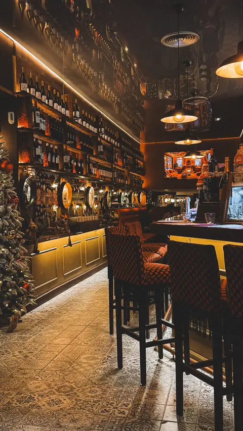 A wine bar in Porto